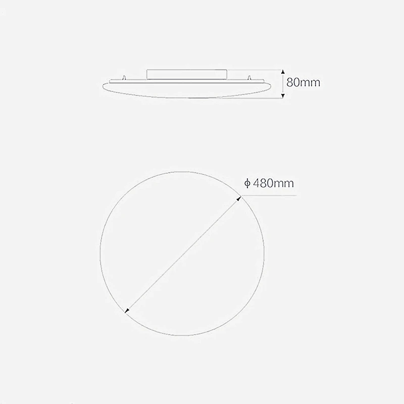 Yeelight LED light Ceiling living bed room 480 lamp 32W smart home Remote Control with Google Assis