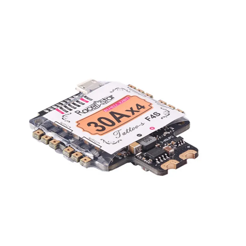 Racerstar TattooF4S 30A BLHELI_32 5 в BEC 4 в 1 ESC F4 Контроллер полета AIO OSD Датчик тока для RC моделей Место Часть