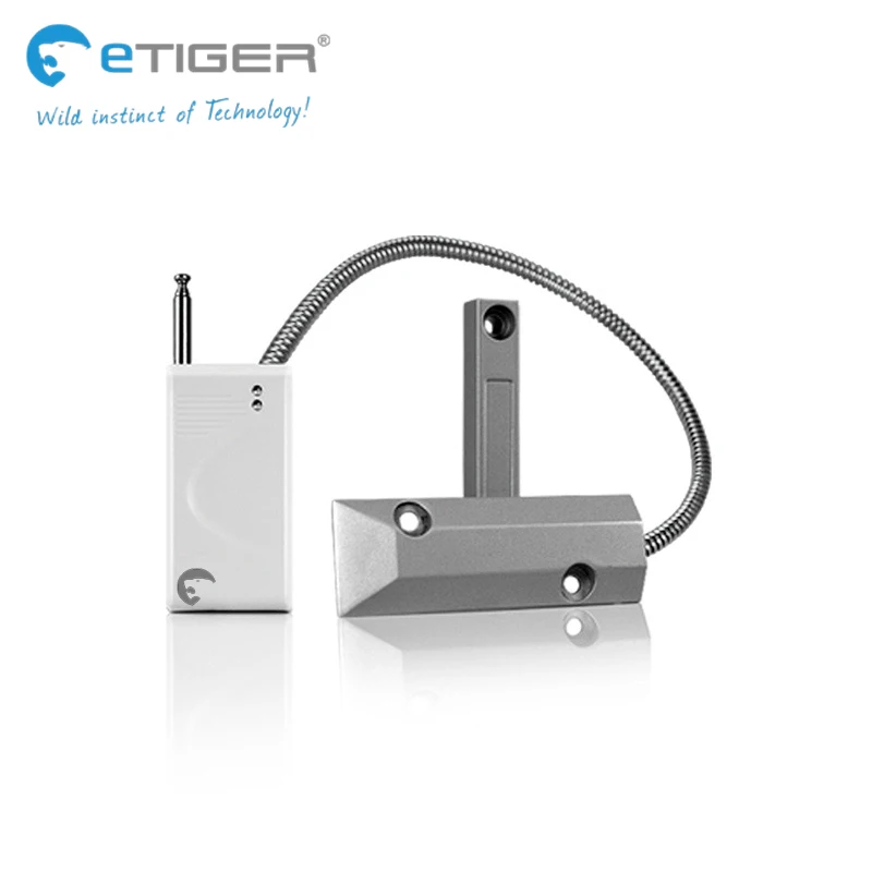eTIGER long distance Wireless Rolling Shutter Door/Window Contact Alarm Burglar Door Windows Tamper Switch ES-D4F | Безопасность и