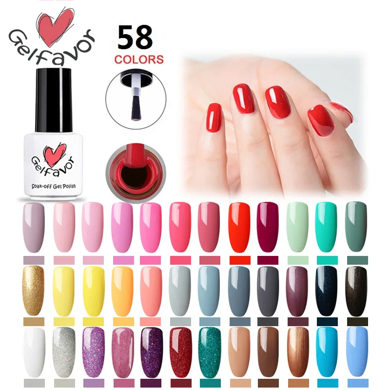 

Gelfavor Nail Gellak Polish hybrid Varnish Spider Nail Art Extension Stamping Primer Semi Permanent Manicure Gel Nail Polish