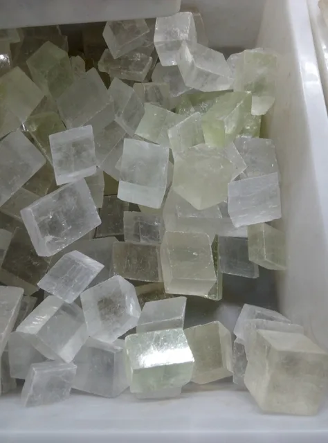 1 4lb natural big size square calcite stones iceland spar quartz iceland size