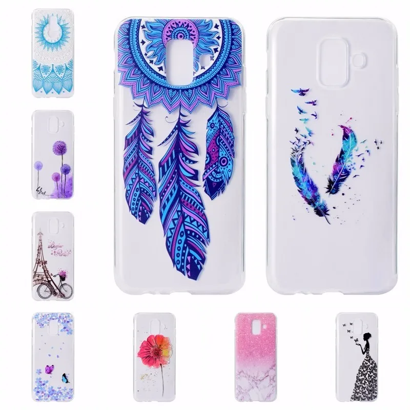 

Ultra Thin Soft Silicone Case For Samsung Galaxy Note9 J3 J4 J5 J6 J7 J8 A5 2017 A6 A8 A9 Plus 2018 Flower Marble Pattern Covers