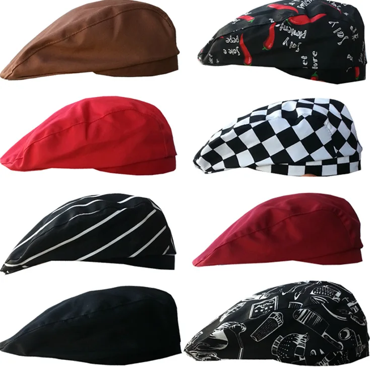 

Cheap high - quality chef matching hat 100% cotton waiter men and women forward cap cap chef hat