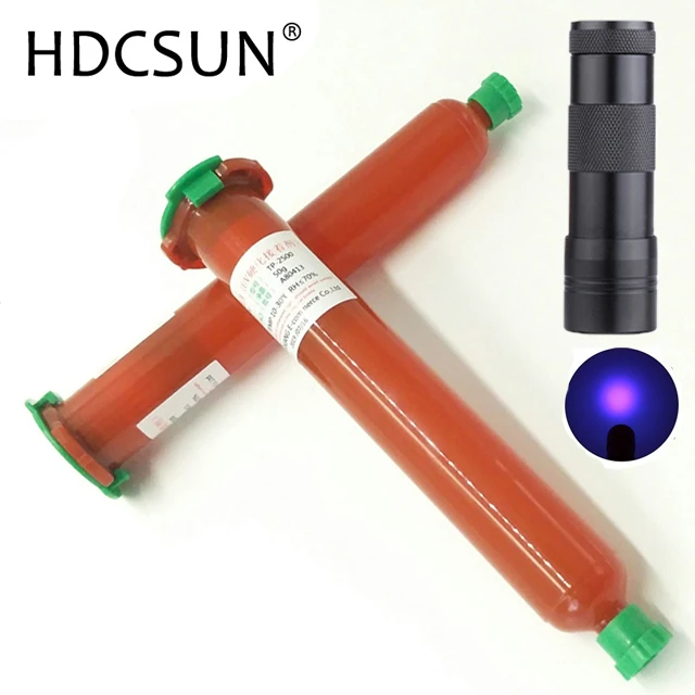 

3PCS/LOT HDCSUN TP-2500 LOCA UV glue liquid optical clear adhesive for touch screen samsung galaxy iPhone+9LED UV Curing light