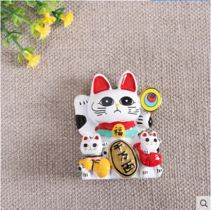 Туристический сувенир Токийский Японский кот Плутос магниты на холодильник 3D магнит на холодильник стикер путешествия сувенир украшение кухни - Цвет: see chart