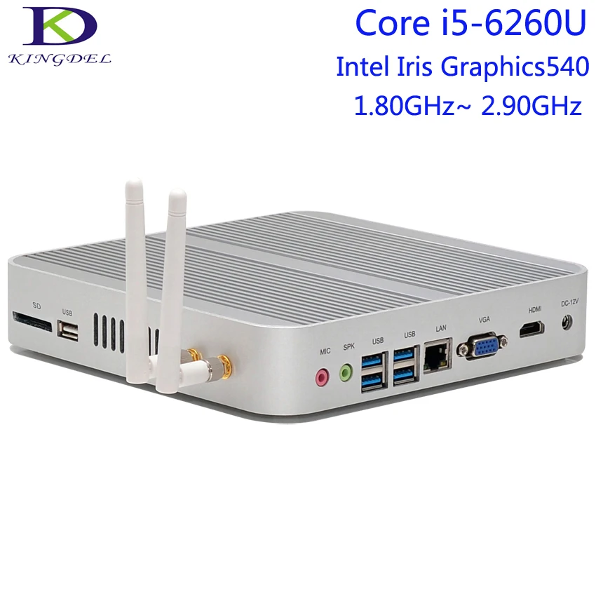 6-го поколения, Skylake Core i5-6260U, Intel Iris Graphics540, Windows 10 NUC, безвентиляторный мини-компьютер, неттоп, 4K HTPC, HDMI + VGA + 4 * USB3.0, Wi-Fi 6-го поколения, Skylake Core i5-6260U, Intel Iris Graphics540, Windows 10 NUC, безвентиляторный мини-компьютер, неттоп, 4K HTPC, HDMI + VGA + 4 * USB3.0, Wi-Fi