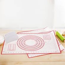 Легкий силиконовый коврик для выпечки, антипригарная Кондитерская доска с измерениями, коврик для домашнего стола, силиконовые кондитерские коврики без BPA