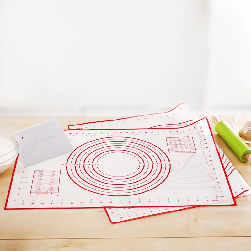 

Easy Silicone Baking Mat Non-stick Pastry Board with Measurements Home Table Placemat Silicone Pastry Rolling Mats BPA Free