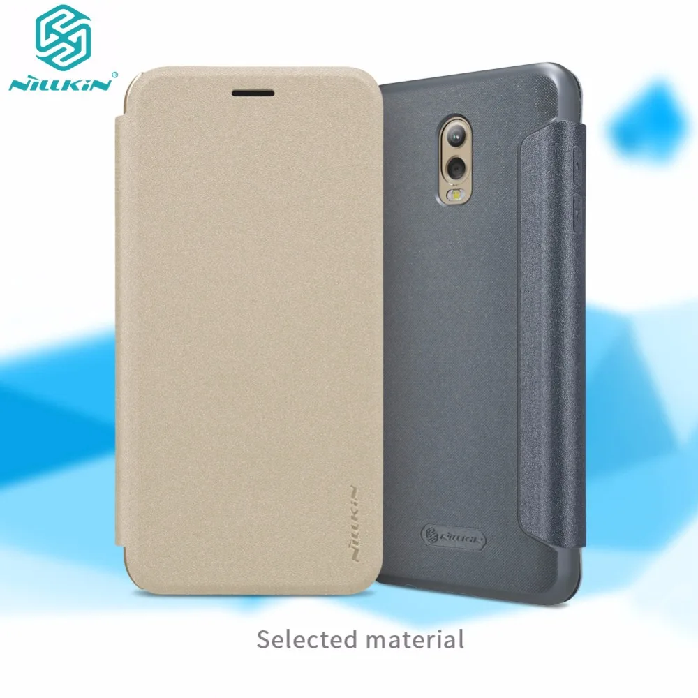 Чехол NILLKIN Sparkle из искусственной кожи с откидной крышкой для Samsung Galaxy C8 Чехлы