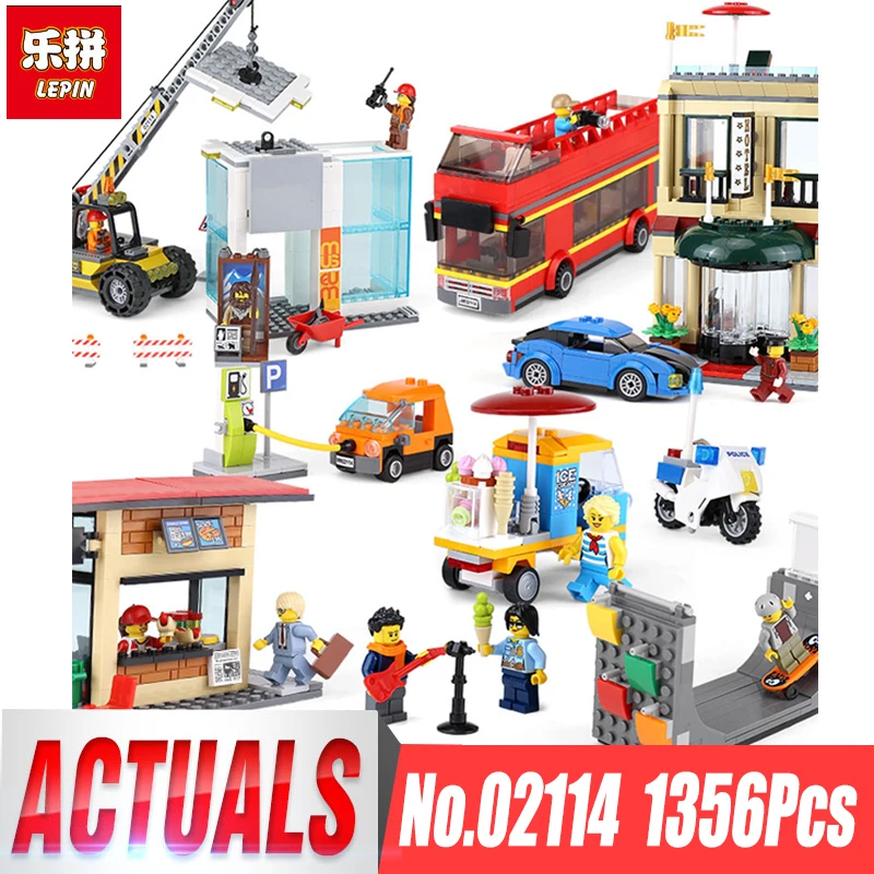 

Lepin 02114 City Series Cat Toys Compatible legoingls 60200 Capital City Set Model Building Blocks Bricks Kits Children Toy Gift