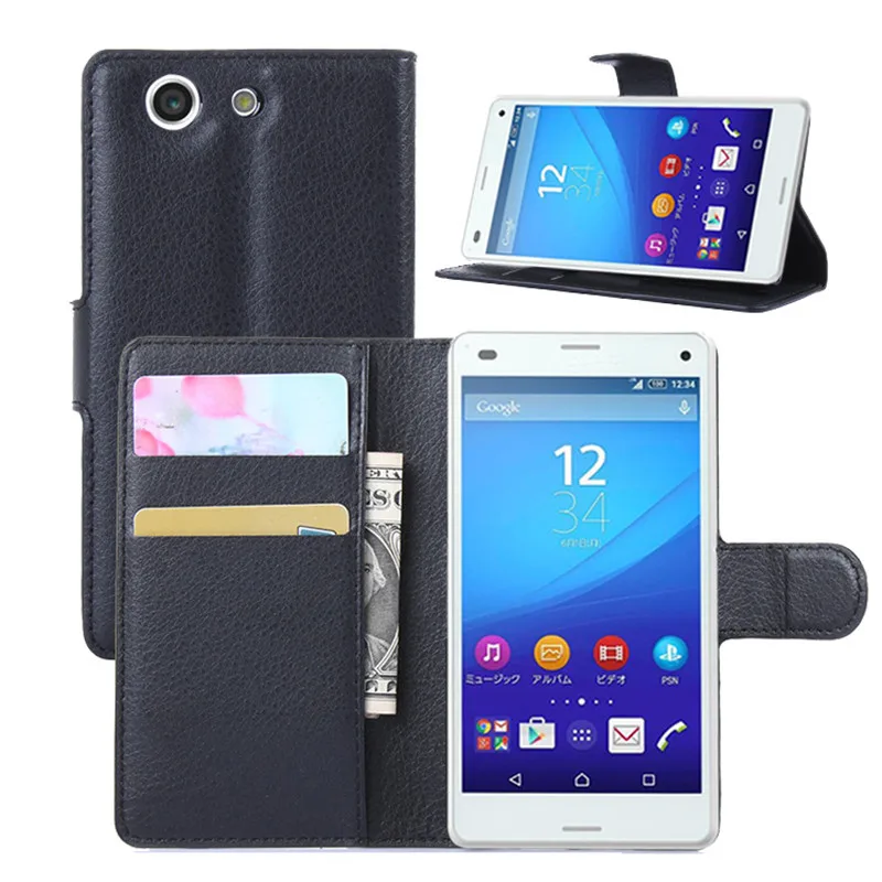 Flip Leather Case cover For Sony Xperia Z4 Compact Z4 MINI A4 E5803