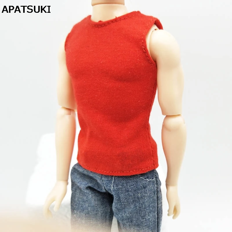 

Fashion 1:6 Doll Clothes Red Vest For Ken Doll Top For Barbie's Boyfriend Ken Prince Male Doll 1/6 Kids Toy