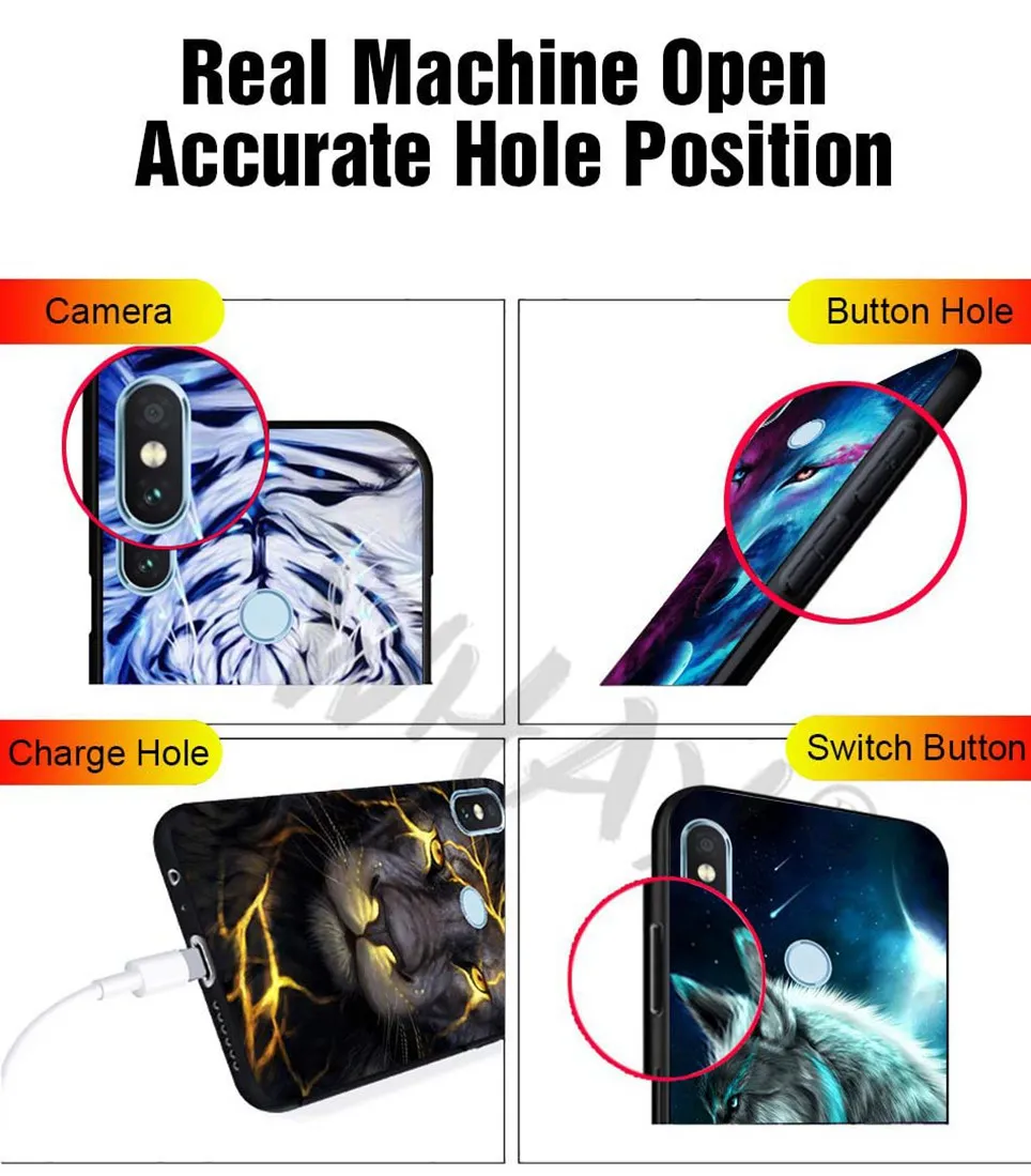Fitted Case For Huawei Nova 3 Luxury Pattern Glass Coque For P20 Pro P Smart  Mate P20 10 Lite Honor 7 10 9 Lite Y6 2018 Cover   (3)