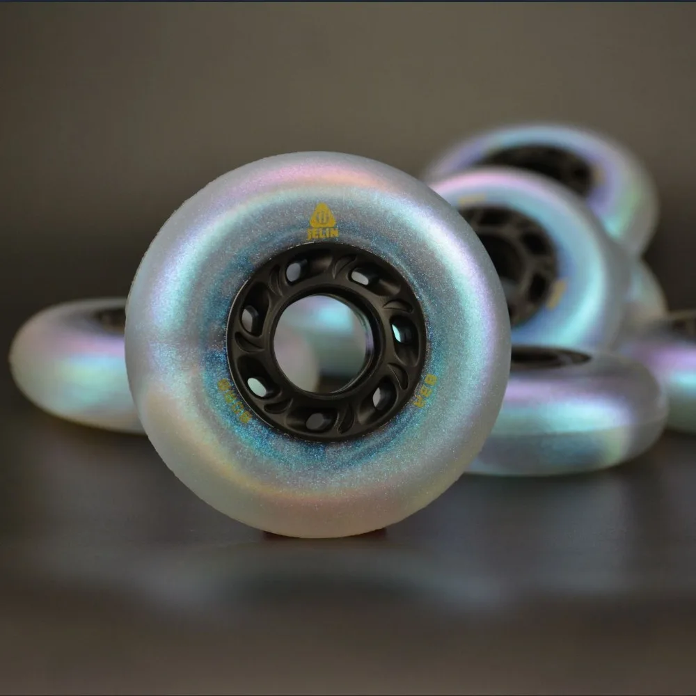 4 Piece 83A Soft Inline Roller Skate Replacement Wheels 72mm 76mm 80mm Wheel for FreeStyle