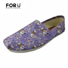 FORUDESIGNS/модные парусиновые туфли на плоской подошве для девочек с милым медведем; брендовые Дизайнерские повседневные женские лоферы; женская обувь для отдыха