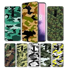 Camouflage Pattern Camo military ArSoft Black Silicone Case Cover for OnePlus 6 6T 7 Pro 5G Ultra-thin TPU Phone Back Protective