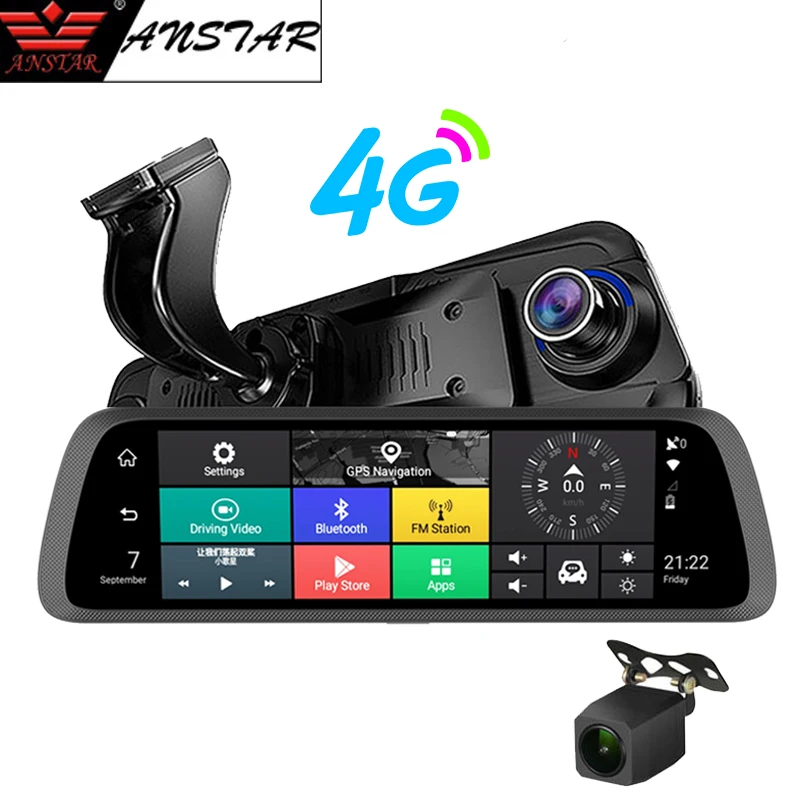 

Anstar 10" Android 4G Special Rearview Mirror DVR HD 1920*1080 Dash Cam ADAS GPS WIFI Auto Camera Video Recorder Car DVR