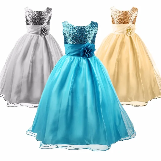 Ninas De Las Flores Vestido Formal Del Banquete De Boda De Princesa Ninos Traje Ropa Ninos Vestido De Bola Tull Lentejuelas De Dama De Honor Sin Mangas En Vestidos De La Madre