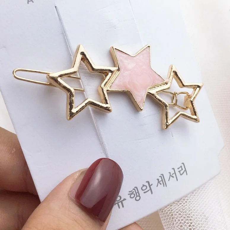 Fashion Women Acetate Hairpins Hair Ornament Macarons Hair Clip Headwear Female Hair Accessories Styling Headband - Цвет: JST4