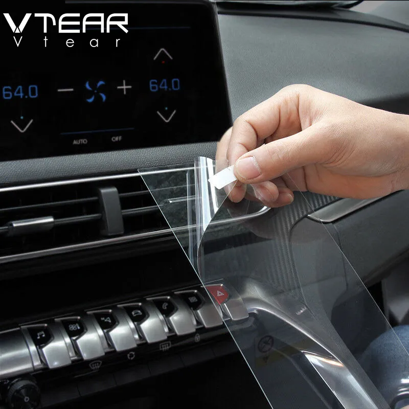 Vtear для peugeot пежо 3008 3008GT 5008 gps Навигация экран стальной материал Защитная пленка ЖК