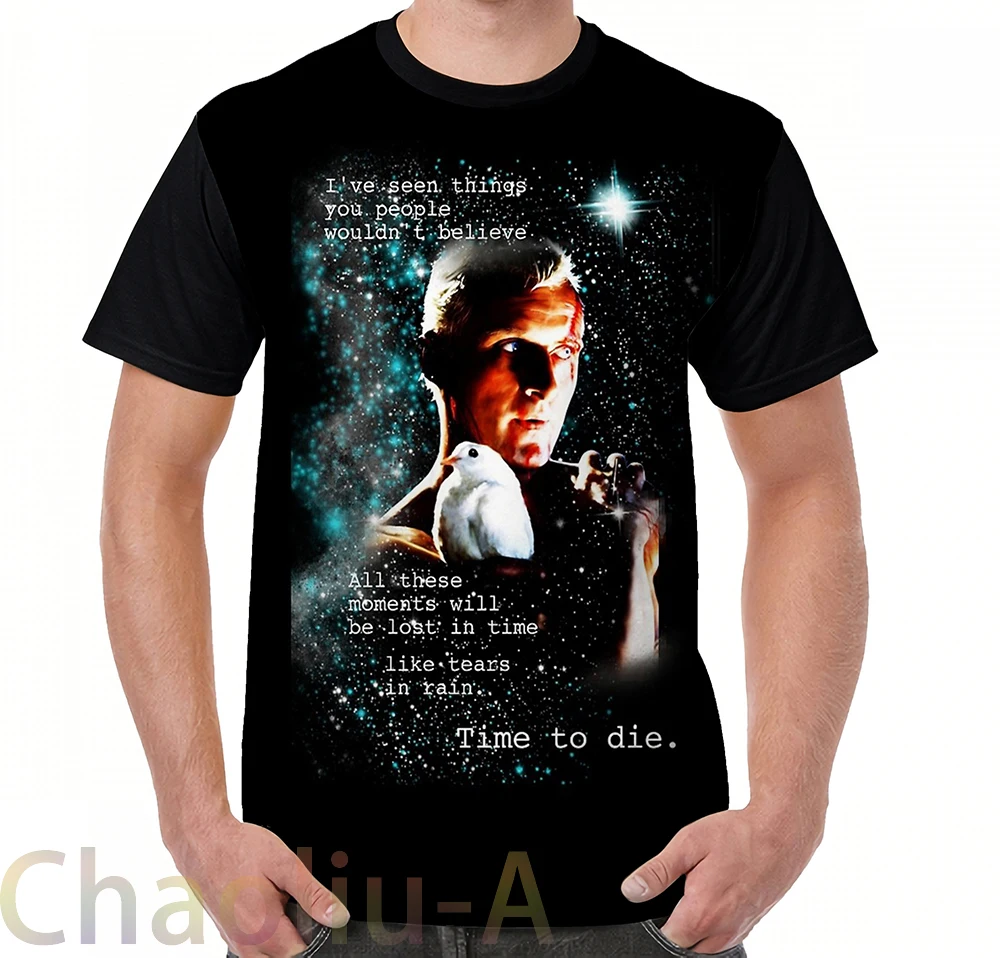Blade Runner-Time to Die Футболка мужская забавная футболка с принтом женские топы футболки с коротким рукавом повседневные футболки
