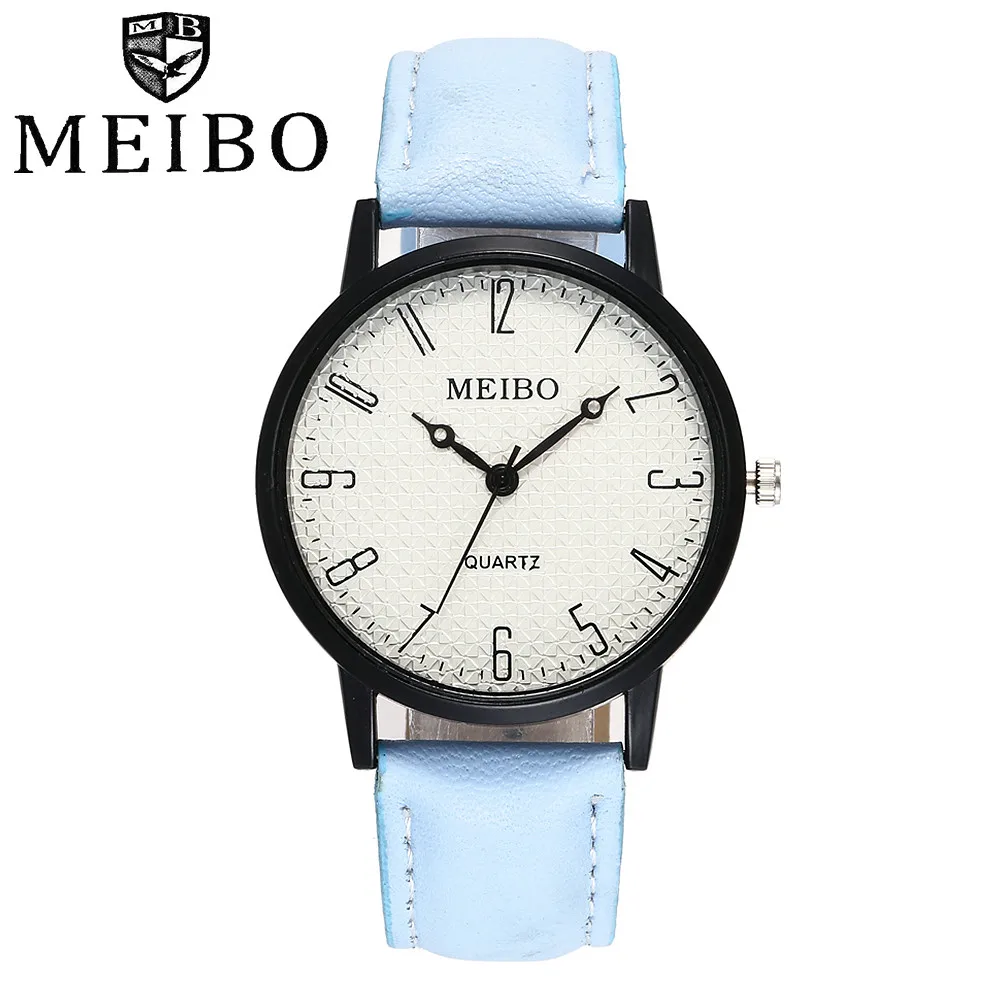 MEIBO Beautiful Fashion Simple belt watch ladies Watch Stylish Leather Belt Strap Analog Quartz Watch For 2018 Women Clock MEIBO Beautiful Fashion Simple belt watch ladies Watch Stylish Leather Belt Strap Analog Quartz Watch For 2018 Women Clock