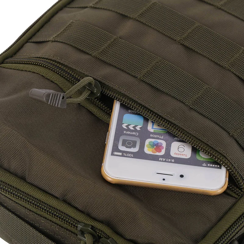 Открытый путешествия тактический черный 14 "ноутбук IPAD плеча рюкзак Молл самообеспечения Сумка армия прочный сумки Открытый