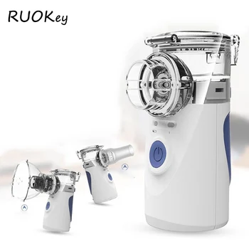 

Portable Ultrasonic Nebulizer Handheld Inhaler Respirator Humidifier Kit Health Care Adult Kids Home Inhaler Machine Atomizer