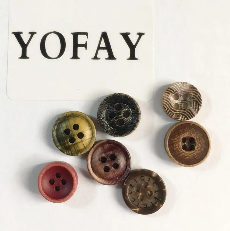 Кокосовая оболочка YOFAY 50 шт./упак. 4 отверстия кнопка для рисования