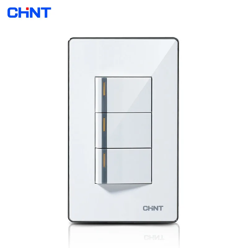 Chint Push Button Light Switch 120 Type New9 E012a Three