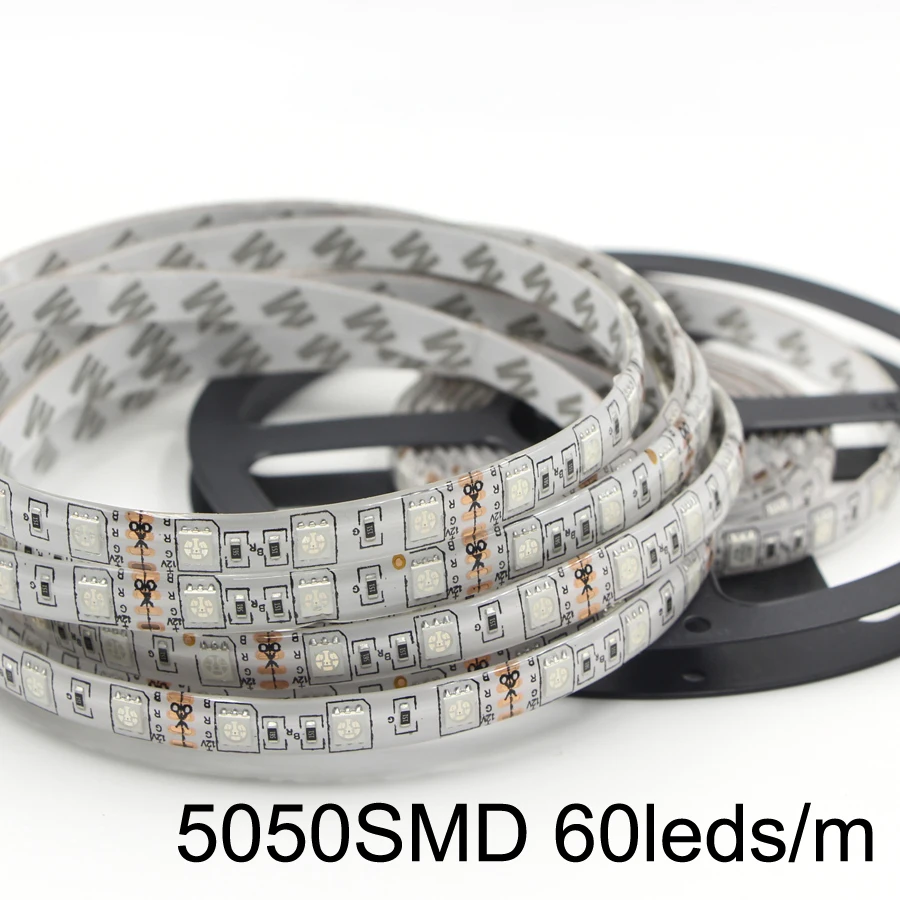 5 м 5050 5054 SMD Светодиодная лента DC 12 В RGB белая Праздничная декоративная лампа 60