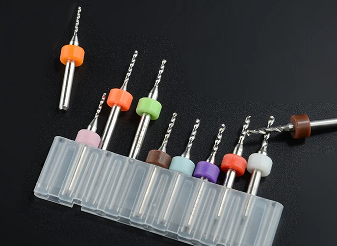 10Pcs/set Micro Mini Twist Drill Bits Set PCB Print Circuit Board Alloy