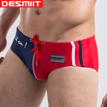 Мужские Desmiit Плавание ming трусы лето лоскутное Sunga Плавание одежда Купальник сексуальные гей мужчины эластичный бикини Masculinas