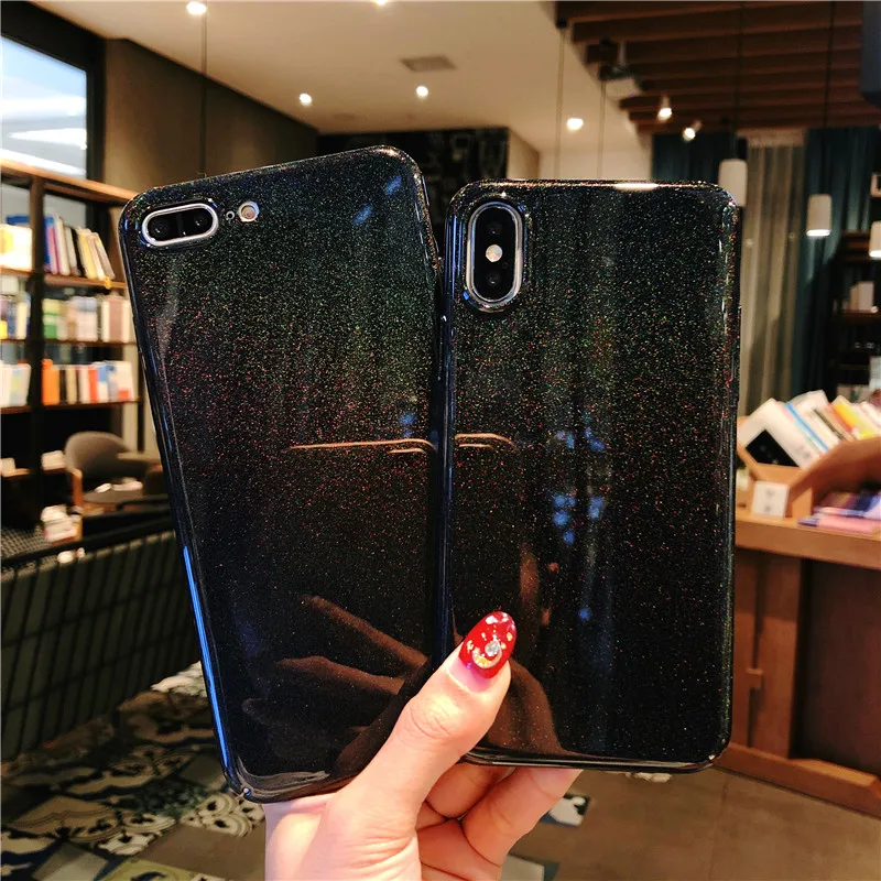 

The dream sky Cover Phone Case For iPhone 8 Plus 7 6 S 6Plus X 10 XR XS MAX luxury Soft TPU Starry Sky rainbow Pattern Shell