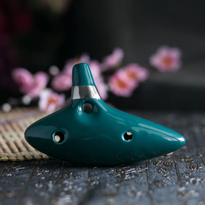 12 отверстий ocarina Легенда о Zelda Alto C флейта Occarina краны глина stl Orcarina Вдохновленный времени с сумкой 80 B