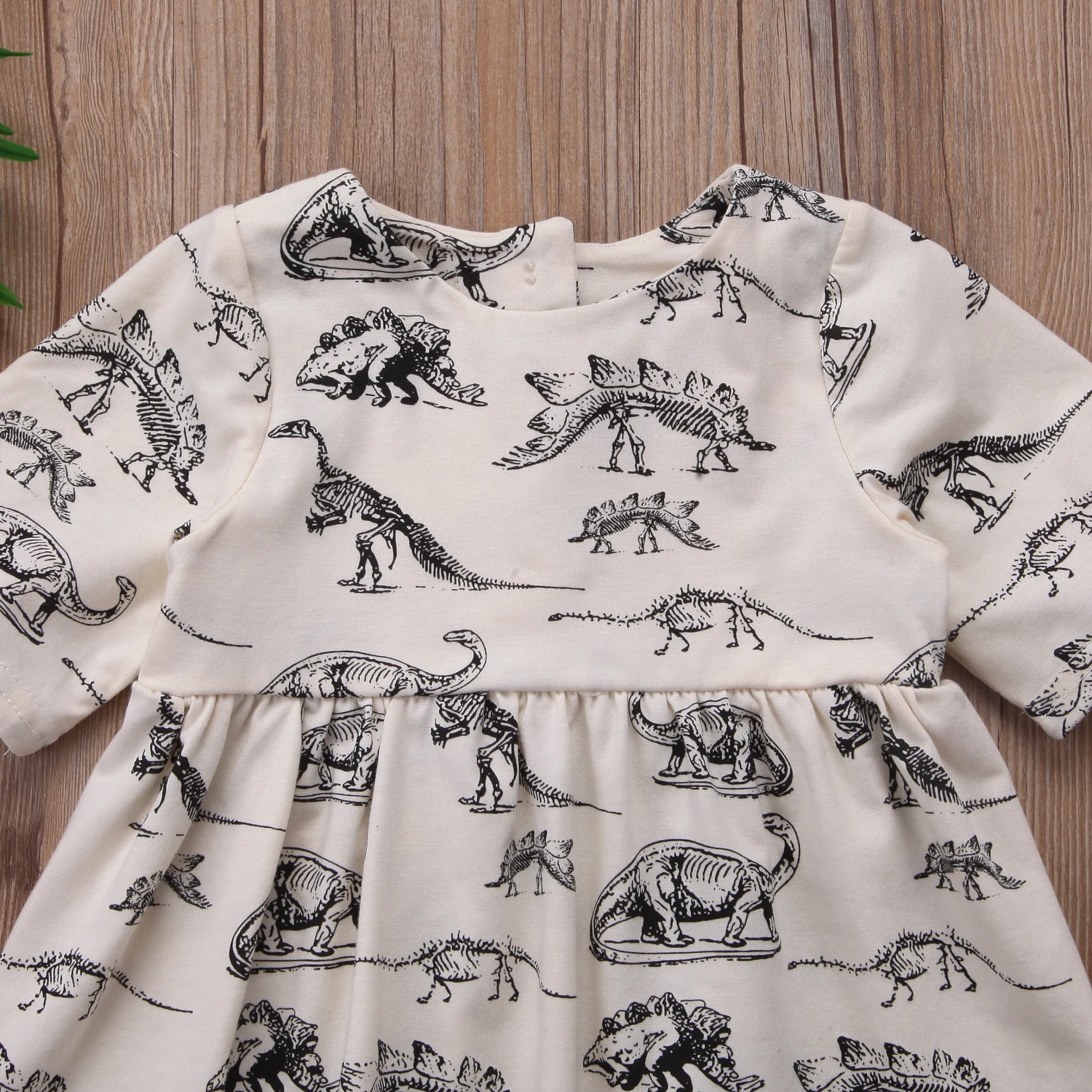 Лидер продаж, Летнее Детское мини-платье для новорожденных девочек, с принтом животных, с короткими рукавами, с динозавром повседневная одежда хлопковая одежда От 0 до 3 лет