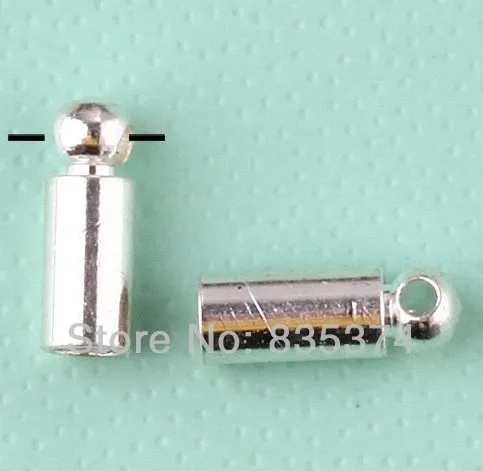 

Free shipping 300pcs/lot silver plated End Bead Caps For 1.5mm Leather Cord