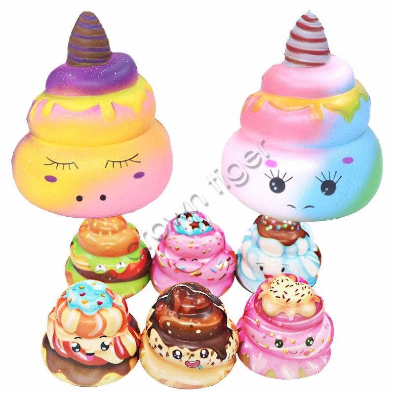 

kawaii colorful Squishies Soft Kawaii Poo Slow Rising Scented Squeeze Relieve Stress Toy squishy smooshy mushy toys for children