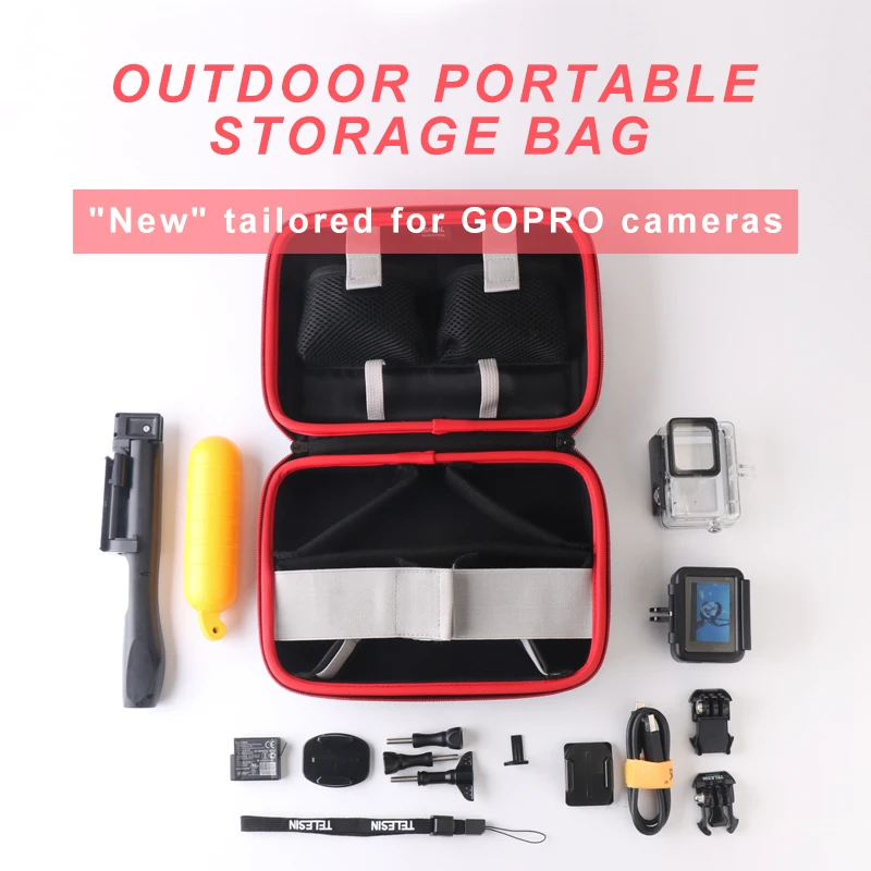 IKSNAIL For Gopro Accessories Protective Storage Bag Carry Case For Xiaomi Yi Go pro Hero 7 6 5 4 Sjcam Sj4000 Action Camera Bag