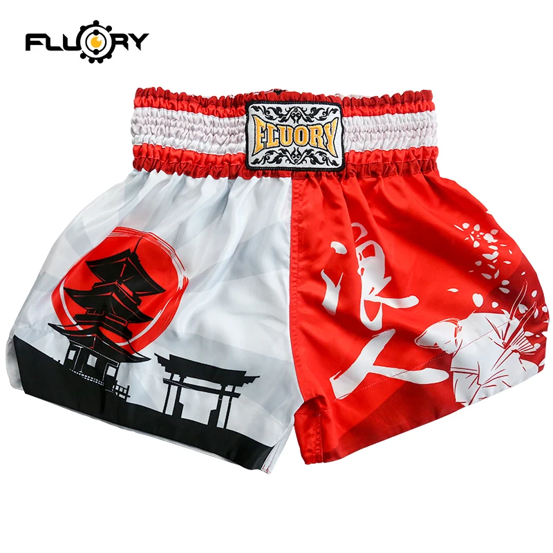 Details about   Breathable Muay Thai Shorts Fluory Boxing Pants Sporty Trunks Uniform Outfit New 