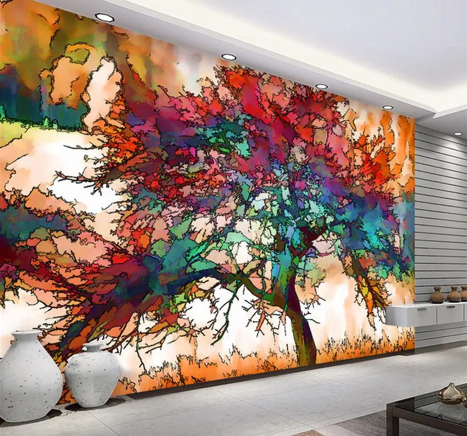 3d murals wallpaper for living room Abstract tree image ... on Wall D Cor 3 id=82489