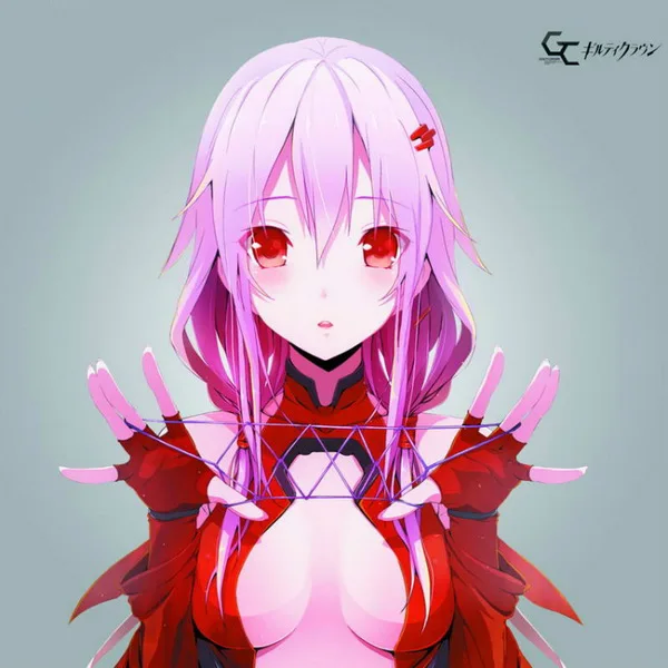 Односторонняя квадратная мини-подушка Guilty Crown Anime Inori #30151 | Дом и сад