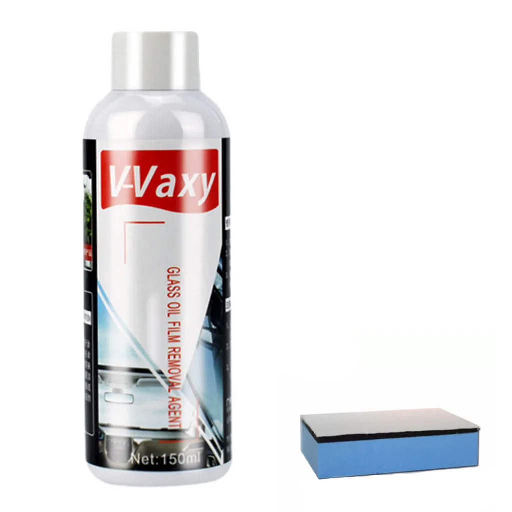 

150ml Automotive Glass Coating Agent Rainproof Agency Glass detergent sponge Rain Mark Oil Film Remover Cleaning Supplies #24/5