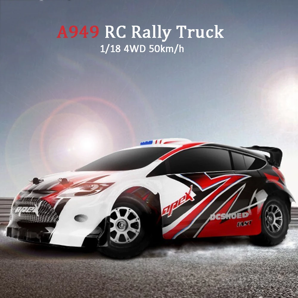 

A949 Racing RC Car RTR 4WD 2.4GHz Toys Remote Control 1:18 High Speed 50km/h Electronic Free shipping