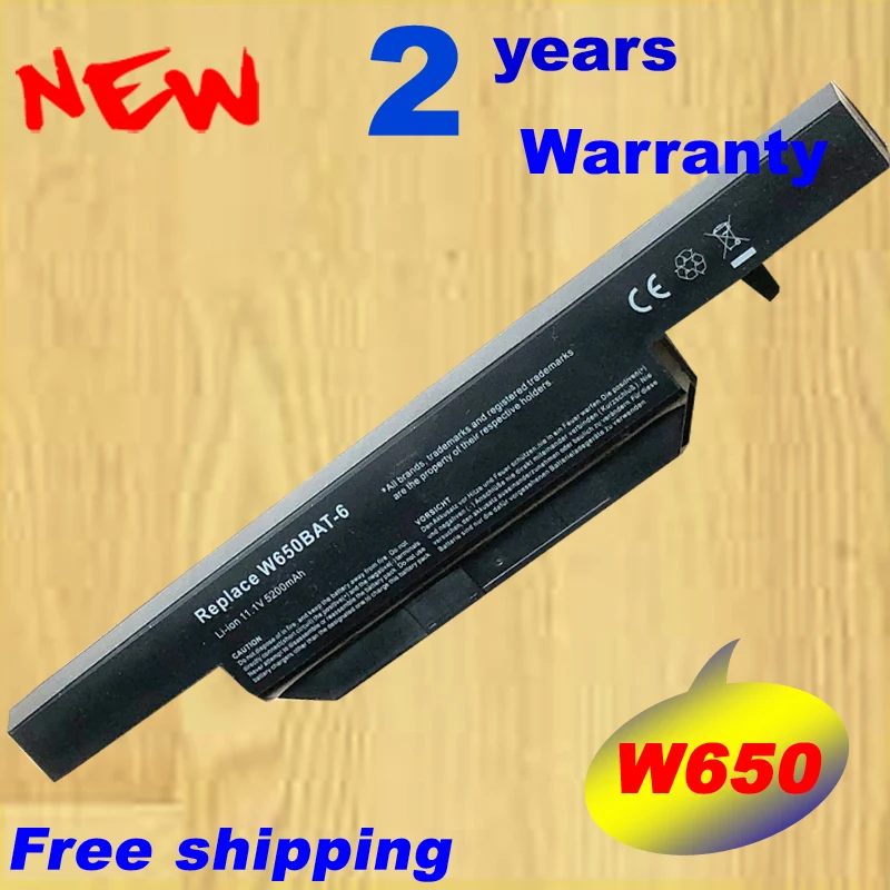 

11.1V 4400mAh laptop battery for Clevo W650BAT-6 K590C-I3 K610C-I5 G150SG G150S K650D K750D G150TC G150MG K4 K5 P4-I54572d1
