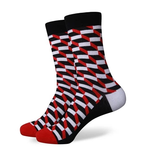 Match-Up новые мужские Красочные чесаный хлопок носки заполненные узорчатый носок - Цвет: 281