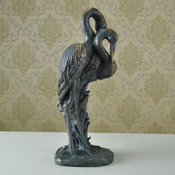 

Couples crane resin ornament crafts living room European-style home accessories resin decorations bedroom