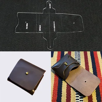 

Card package business card package acrylic design template DIY hand-made leather zero wallet version of the drawings