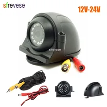 12 LED Side Car Rear Vista del CCD Che Inverte Macchina Fotografica di Backup Per Monitor di Bus Camion + 5 m Cavo 12 V -24 V