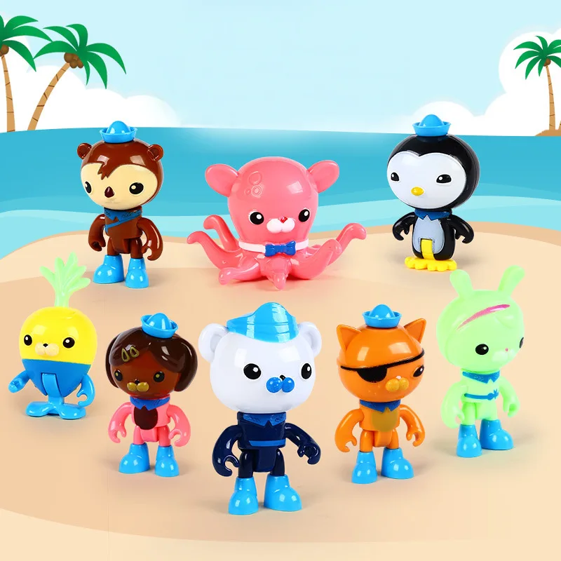 8pcs lot octonauts figure toys octonauts peso captain barnacles